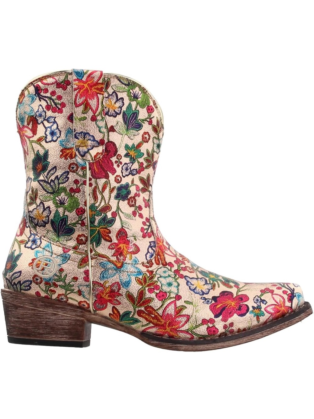 Roper Metallic Floral Boots Women’s 6.5
